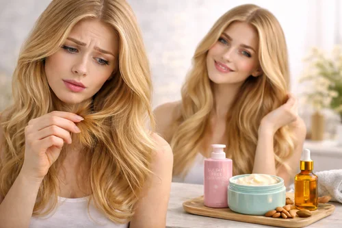 رفع موخوره شدید در موهای خشک و آسیب‌دیده